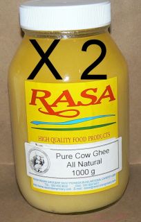 JARS of Pure Cow GHEE ( Clarified Butter ) Rasa Brand Premium