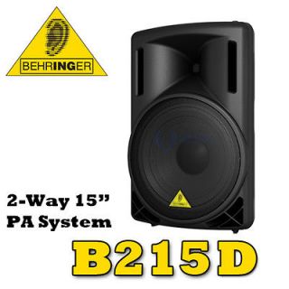 Behringer B215D B215 B 215 15 2 Way PA Powered Speaker