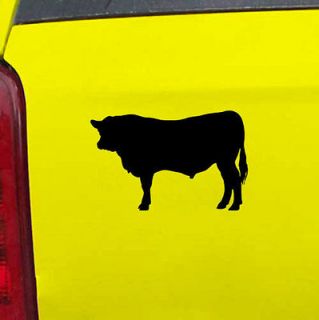 Angus Cow Bull Cattle Decal Sticker   24 Colors   5.88 x 3.75