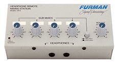 Furman HR 6 6 Channel Headphone Remote Mixing Station With Clip HR6