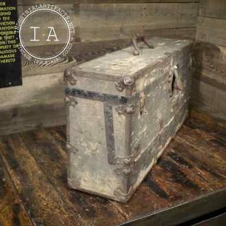 Vintage Industrial Tool Carpenters Chest Case Trunk Suitcase Accent