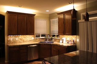 Kitchen Cabinet Counter LED Lighting Strip + Dimmer 300 LEDs 20/ft