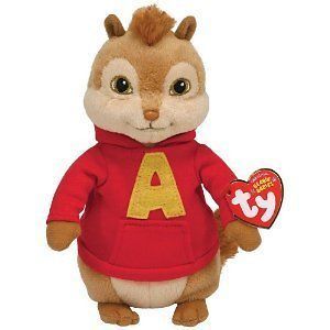 Ty Alvin and the Chipmunks Beanie Babies Stuffed Plush Toy