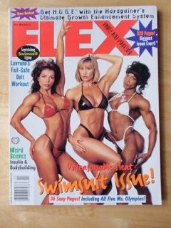 FLEX bodybuilding muscle magazine/Swimsuit/CORY EVERSON/SHARON BRUNEAU