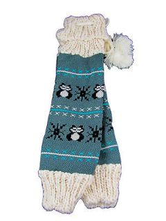 American Rag Soft Knit Gray Owl & Snowflake Fairisle Leg Warmers, MSRP