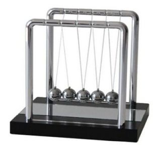 Newtons Cradle Steel Balance Balls Physics Science Pendulum Desk Toy