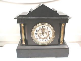 Victorian Ansonia American Marble Case Visible Movement Striking