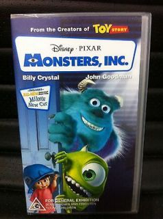 PIXAR   MONSTERS,INC. VHS IN GOOD CONDITION Look VHS Free Post