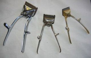 LOT OF 3 ANTIQUE BARBER HAIR CLIPPERS   OSTER USA   ELSA GERMANY  L