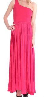 French Connection One Shoulder Maxi Dress   Strawberry   Sizes 6   14