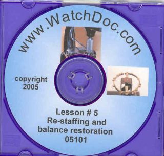Watch Balance Wheel Repairs   Restaffing with videos