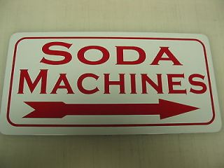 SODA MACHINES Metal Sign Vintage Style Coke or Pepsi