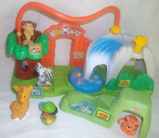 Fisher Price Little People Zoo Animals Playset Pretend Sounds Monkey