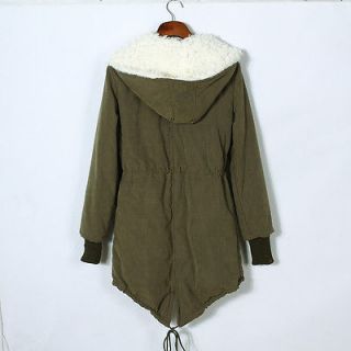 Warm Winter Thicken Fleece Coat Hooded Parka Overcoat Long Jacket O