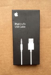 APPLE IPOD SHUFFLE USB CABLE FOR 3RD AND 4TH GEN MC003ZM/A, AUTHENTIC