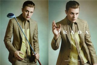MICHAEL PITT   Prada    2012 Magazine Print Ad /C