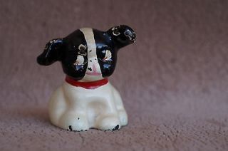 Vintage Painted Cast Iron HUBLEY Fido Pup Dog Paperweight