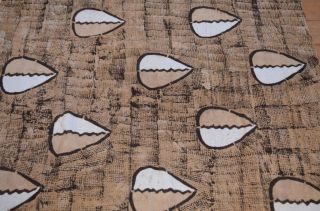 African Bogolanfini Mud Cloth Fabric Handmade By Tribal Bamana