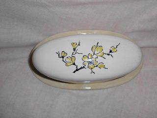 Butter Dish Vintage(1960s?),Oval Shape,Bottom7.75 X 4,Top6.25 X 2