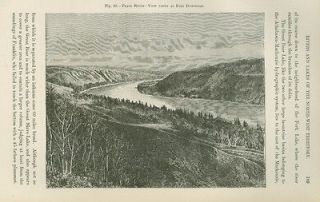1890 Print The Peace River Near Fort Dunvegan Alberta Canada