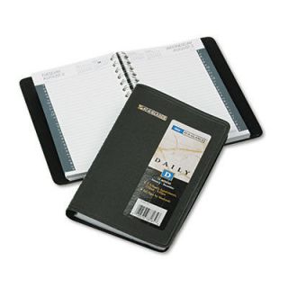 7020705 Recycled Daily Appointment Book, Black, 4 7/8 X 8, 2013