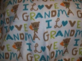 love grandma green lime aqua blue car seat fleece personalized