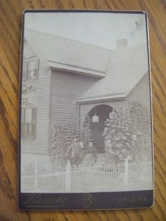 Outdoor Photo Family from Erie, Pa. House w/Bird Cages