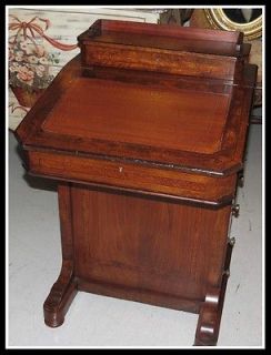Antique Burr Walnut Davenport Desk NR