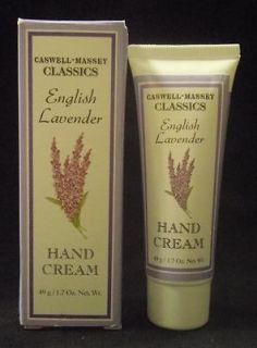 Caswell Massey English Lavender Hand Cream Travel 1.7oz