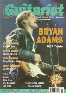 Magazine November 1992 Bryan Adams Johnny Winter Scotty Moore