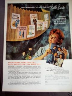 1963 BILLIE BURKE CLUB Fashions Appliances Vintage Ad