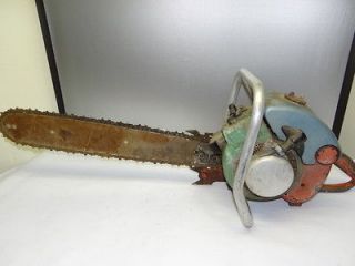 Vintage Working Homelite Model 17 Serial #498992 23” Bar Chainsaw