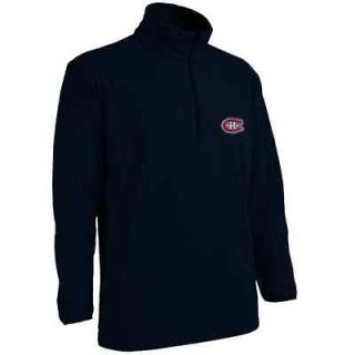Antigua Montreal Canadiens Frost Quarter Zip Pullover Jacket   Navy
