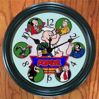 Popeye Arcade Wall Clock