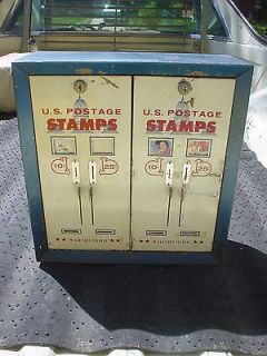 Vintage RARE ( DOUBLE) U.S. Postage Stamp Vending Machine/Dispenser 10