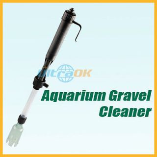 Aquarium Siphon Vacuum Gravel Water Filter Auto Fish Tank Cleaner