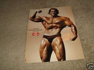 Arnold Schwarzenegger Bodybuilding IronMan Muscle Poster 1974