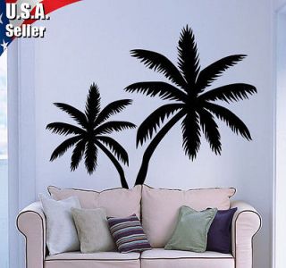 Wall Art Decor Removable Mural Vinyl Decal Sticker Palm Trees Set of 2