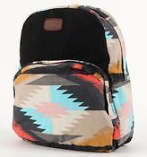 WOMENS/JRS BILLABONG ALL MIXED UP TRIBAL PRINT BACKPACK LEATHER LOGO