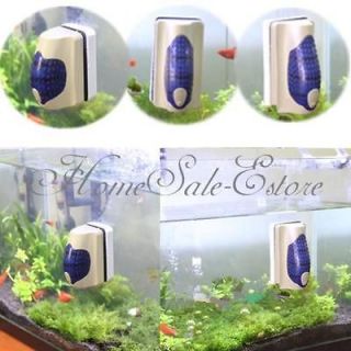 Magnetic Aquarium Fish Tank Algae Glass Scraper Cleaner Floating Curve