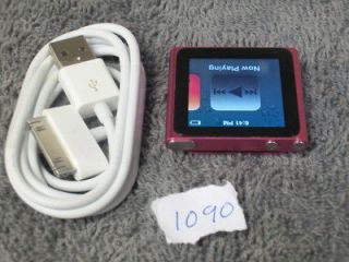 Apple iPod nano 6th 6 th Generation Pink 8 GB Latest Model Refurbished
