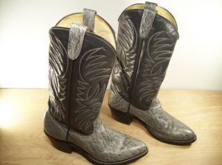 Vintage TEXAS EXOTIC Print Leather Womens Cowboy Western Rancher