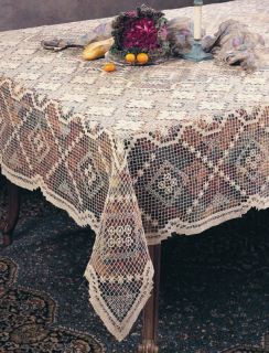 Handmade All over Tuscany Lace Tablecloth  54