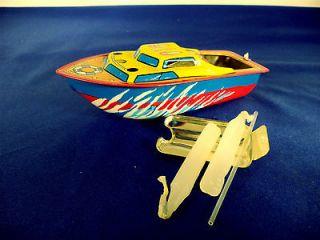 NIB Tin Toy Pop Pop Boat~Putt Putt Ship/Nautical~ w/ Candles & Tube