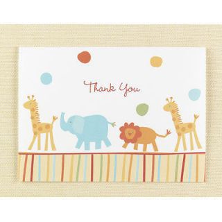 Jungle Animal Thank You Cards Baby Shower Kid Birthday Thank you Cards