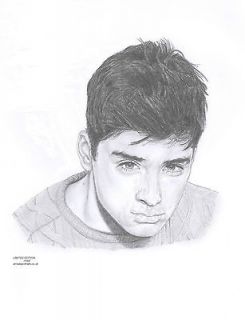 ZAYN MALIK   1D   One Direction   Limited Edition pencil art drawing