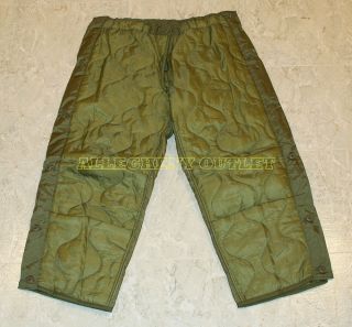 US Military Issue Cold Weather PANT TROUSER LINERS XS S M L XL NEW