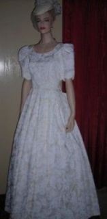 Laura Ashley Ivory Wedding Gown Dress Crinoline 8 12NEW
