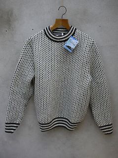 Authentic Norwegian Jumper by Norlender (Off White and Charcoal)