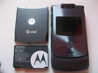 RAZR V3xx AT&T Mobile Used UNLOCKED Camera Bluetooth Music Phone GRAY
